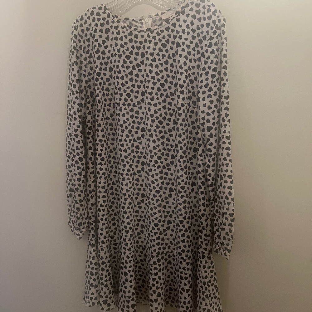Loft Dot Print Flounce Dress